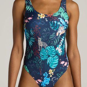American Tall - NEW long torso swimsuit M